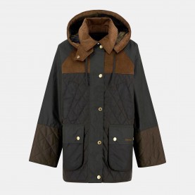 Дамско яке Barbour Womens Imelda Waxed Cotton Long Sleeve Wax Jacket - Arch Olive дамско,яке,дамски,якета,и,палта,barbour,women,s,imelda,waxed,cotton,long,sleeve,wax,jacket,arch,olive
