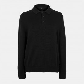 Armani Exchange Armani Exchange Knit Polo - Black UC001 мъжки,пуловери,мъжки,тениски,armani,exchange,armani,exchange,knit,polo,black,uc001