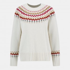 Пуловер Barbour Tidal Knitted Jumper - Cloud пуловер,дамски,плетени,дрехи,barbour,tidal,knitted,jumper,cloud