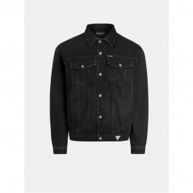 яке,мъжки,якета,guess,guess,jeans,oversized,denim,trucker,jacket,black,gjbb