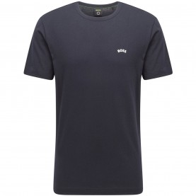 тениска,зимни,аксесоари,мъжки,тениски,boss,curved,logo,t,shirt,navy,402