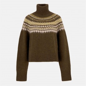 Пуловер Barbour Lorrie Fair Isle Roll-Neck Jumper - Multi пуловер,дамски,плетени,дрехи,barbour,lorrie,fair,isle,roll,neck,jumper,multi