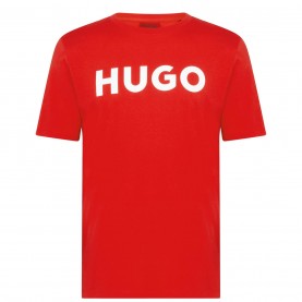 тениска,мъжки,летни,облекла,hugo,dulivio,t,shirt,red,white,693