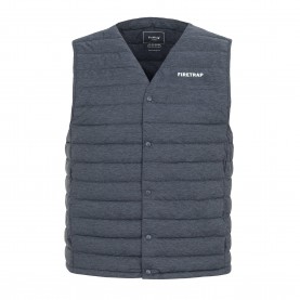 елек,firetrap,men,s,padded,sleeveless,gilet,dark,grey