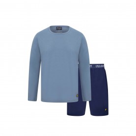 тениска,мъжки,пижами,lyle,and,scott,l,s,tee,&amp;,short,sn99,blue,peacoat