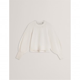 Пуловер Ted Baker Ted Crew Neck Jumper Ld61 - Ivory пуловер,дамски,плетени,дрехи,ted,baker,ted,crew,neck,jumper,ld61,ivory