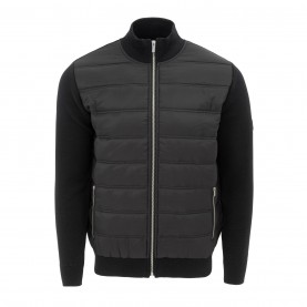 Firetrap Men Hybrid Jacket - Black firetrap,men,hybrid,jacket,black
