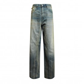 Дънки Diesel Mens 2001 D-Macro-U Wide Leg Jeans - Blue Denim дънки,мъжки,дънки,diesel,men,s,2001,d,macro,u,wide,leg,jeans,blue,denim