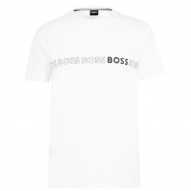 тениска,мъжки,тениски,boss,logo,slim,t,shirt,white,100
