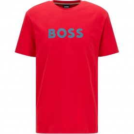 тениска,мъжки,летни,облекла,мъжки,тениски,boss,logo,print,t,shirt,bright,red,629