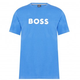 тениска,мъжки,тениски,boss,logo,print,t,shirt,royal,blue,490