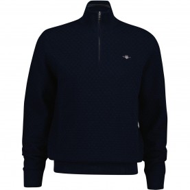 пуловер,мъжки,пуловери,gant,shield,1,2,zip,jumper,navy,433