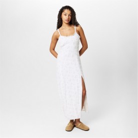 рокля,дамски,поли,и,рокли,jack,wills,ruched,midi,slit,dress,white,pink,dits