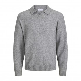 Jack and Jones Jack Soho Ollie Knt Sn64 - Lt Grey Melange мъжки,пуловери,jack,and,jones,jack,soho,ollie,knt,sn64,lt,grey,melange