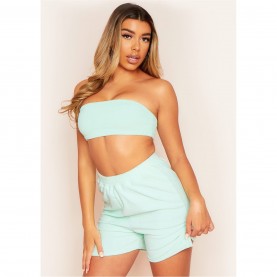 къса,блуза,дамски,топове,missy,empire,bandeau,crop,top,mint
