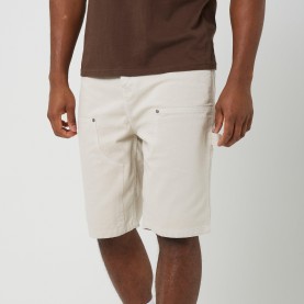Мъжки къси панталони Brave Soul BS Mens Cream Denim Loose Fit Carpenter Shorts - Cream мъжки,къси,панталони,мъжки,къси,панталони,brave,soul,bs,mens,cream,denim,loose,fit,carpenter,shorts,cream