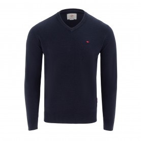 пуловер,мъжки,пуловери,lee,cooper,cooper,long,sleeve,v,neck,jumper,navy