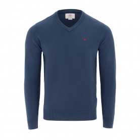 пуловер,мъжки,пуловери,lee,cooper,cooper,long,sleeve,v,neck,jumper,surfing,blue