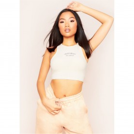къса,блуза,дамски,топове,missy,empire,beach,ribbed,racer,crop,top,stone