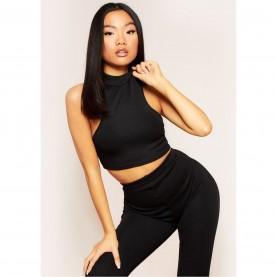 къса,блуза,дамски,топове,missy,empire,bandage,rib,extreme,racer,crop,top,black