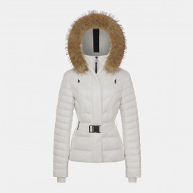 Дамско яке Arctic Army Womens Aurora Belted Hooded Long Sleeve Short Puffer Jacket - Cream дамско,яке,дамски,якета,и,палта,arctic,army,women,s,aurora,belted,hooded,long,sleeve,short,puffer,jacket,cream
