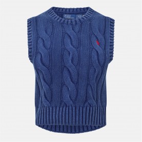 дамски,плетени,дрехи,polo,ralph,lauren,knitted,cable,knit,vest,midnight,royal