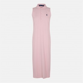 Рокля POLO RALPH LAUREN Women's Stretch Cotton Sleeveless Dress - PINK SAND рокля,дамски,поли,и,рокли,polo,ralph,lauren,women's,stretch,cotton,sleeveless,dress,pink,sand