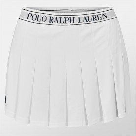 Пола POLO RALPH LAUREN Women's Tennis Pleated Skirts - WHITE пола,поли,и,къси,панталони,polo,ralph,lauren,women's,tennis,pleated,skirts,white