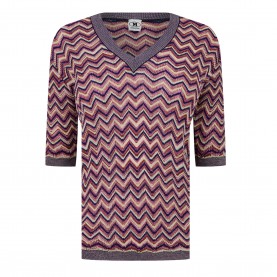 Missoni V-Neck Mohair-Wool Blend Top - Multi дамски,плетени,дрехи,missoni,v,neck,mohair,wool,blend,top,multi