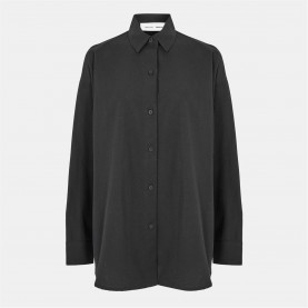риза,дамски,ризи,fear,of,god,essentials,women's,relaxed,long,sleeve,plain,shirt,jet,black