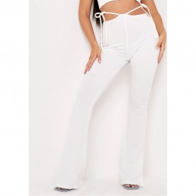 панталони,missy,empire,side,strap,detail,cut,out,flared,trousers,ivory