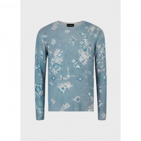 облекла,на,разпродажба,мъжки,пуловери,emporio,armani,emporio,print,sweatr,sn99,f.verde,acqua