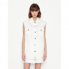 Потник ARMANI EXCHANGE Women's Sleeveless Shirt - Ether Embrdery потник,дамски,ризи,armani,exchange,women's,sleeveless,shirt,ether,embrdery