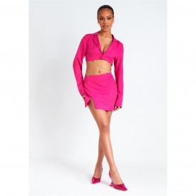 missy,empire,skirt,with,split,co,ord,pink