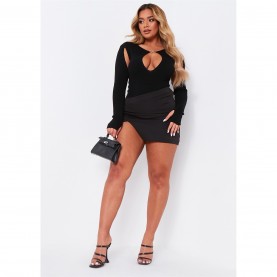дамски,топове,missy,empire,out,detail,knitted,bodysuit,black