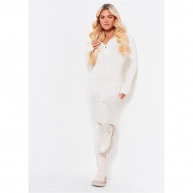 дамски,поли,и,рокли,missy,empire,button,jumpsuit,cream