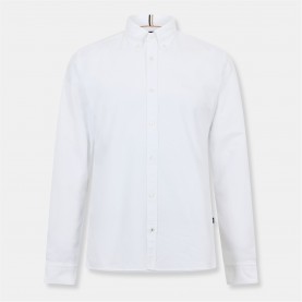 облекла,на,разпродажба,мъжки,ризи,boss,plain,long,sleeve,shirt,white