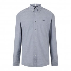 Риза Boss Mens H-Roan Long Sleeve Plain Shirt - Navy риза,мъжки,ризи,boss,men,s,h,roan,long,sleeve,plain,shirt,navy