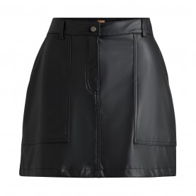 пола,поли,и,къси,панталони,boss,leather,skirt,black