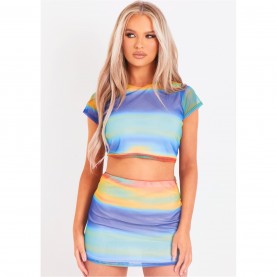 пола,missy,empire,gradient,printed,mesh,mini,skirt,blue