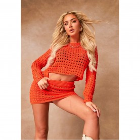 къса,блуза,дамски,топове,missy,empire,crop,top,orange
