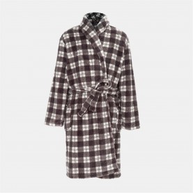 Howick Check Robe Men - Grey/Black мъжки,пижами,howick,check,robe,men,grey,black