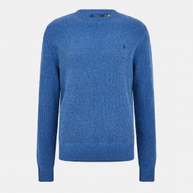 пуловер,мъжки,пуловери,polo,ralph,lauren,men,s,cotton,wool,crew,neck,jumper,sea,salt,blue