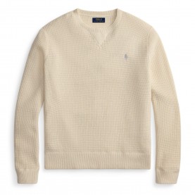 пуловер,мъжки,пуловери,polo,ralph,lauren,men,s,cotton,wool,crew,neck,jumper,andover,cream