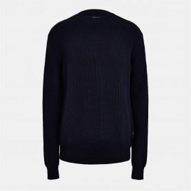 пуловер,мъжки,пуловери,replay,men's,fisherman,cotton,crew,neck,jumper,navy