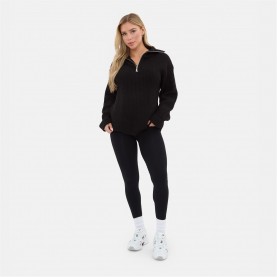пуловер,дамски,плетени,дрехи,i,saw,it,first,zip,neck,jumper,black