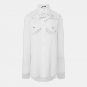 Дамска рокля Jean Paul Gaultier Womens Tailored Collar Button-Through Shirt Dress - Black дамска,рокля,дамски,поли,и,рокли,jean,paul,gaultier,women,s,tailored,collar,button,through,shirt,dress,black