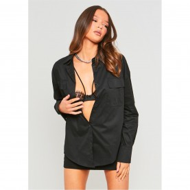 дамски,ризи,дамски,облекла,размер,missy,empire,shirt,with,pocket,detail,black