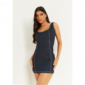 рокля,дамски,поли,и,рокли,дамски,облекла,размер,missy,empire,contrast,seam,mini,dress,blue