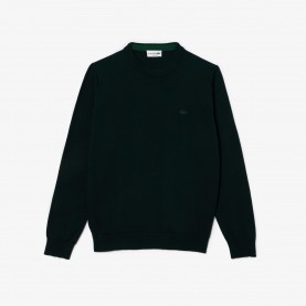 пуловер,мъжки,пуловери,lacoste,men,s,crew,neck,jumper,sinople